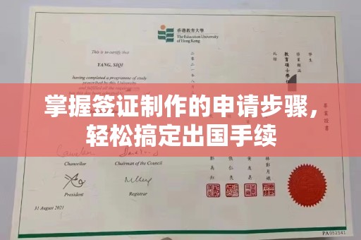浑南掌握签证制作的申请步骤，轻松搞定出国手续