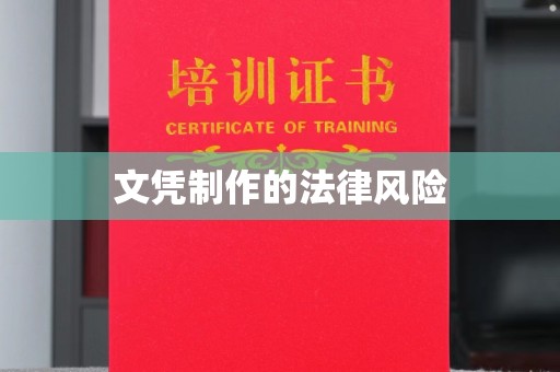 浑南文凭制作的法律风险