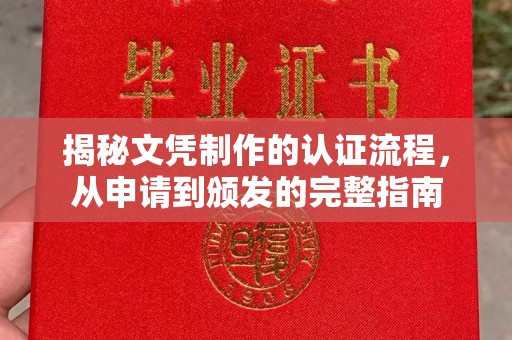 浑南揭秘文凭制作的认证流程，从申请到颁发的完整指南